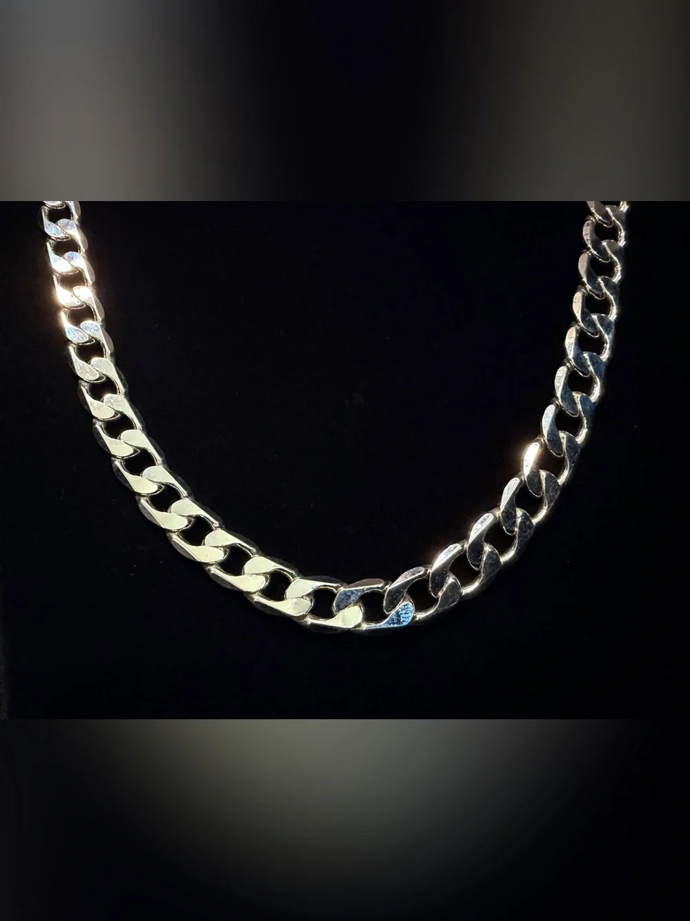 Cuban 925 Stamped Silver filled 24in 9.5MM Necklace 60.4g Brand New